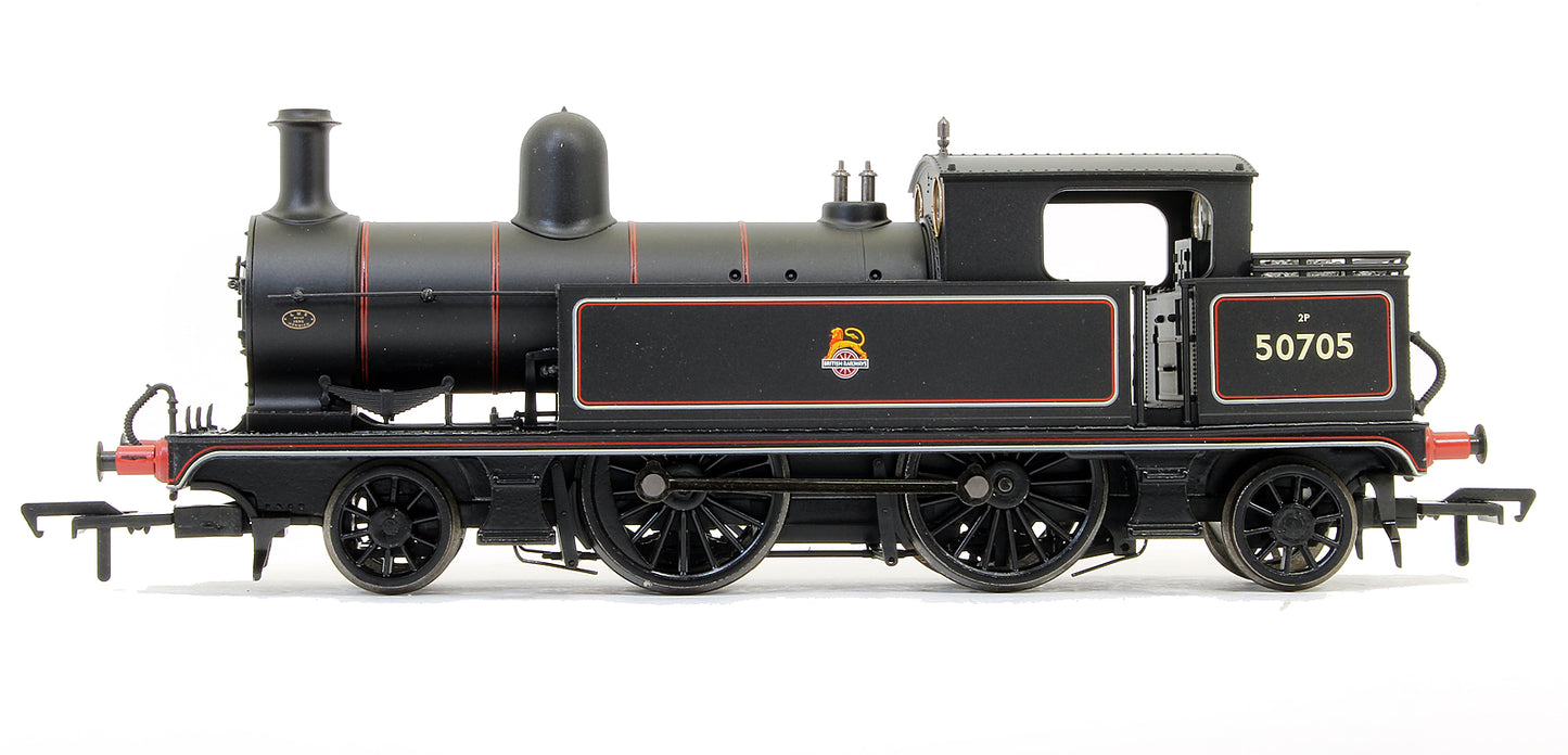 L&YR 2-4-2 tank 50705 BR Lined Black Early Emblem Steam Locomotive