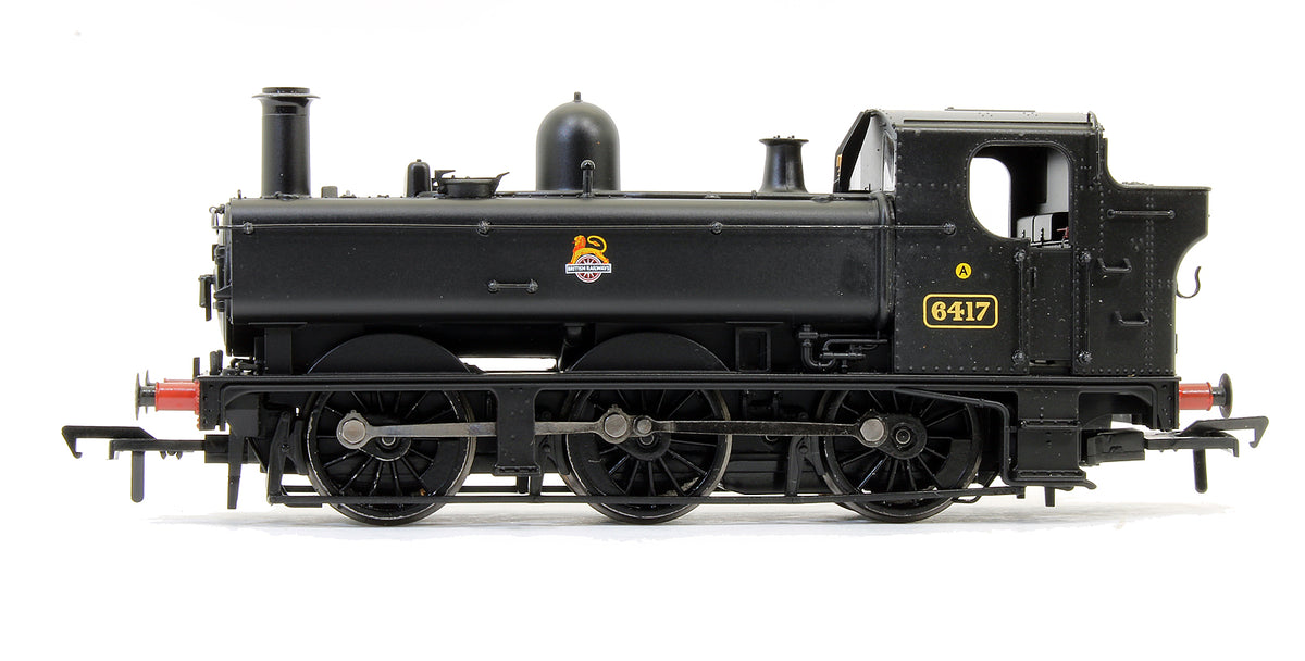 Class 64XX Pannier Tank 6417 BR Black Early Emblem Steam Locomotive