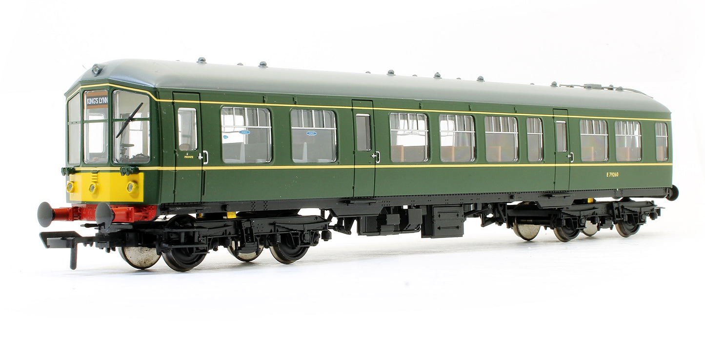 Pre-Owned Derby Lightweight Two Car DMU BR Green With Yellow Warning Panel