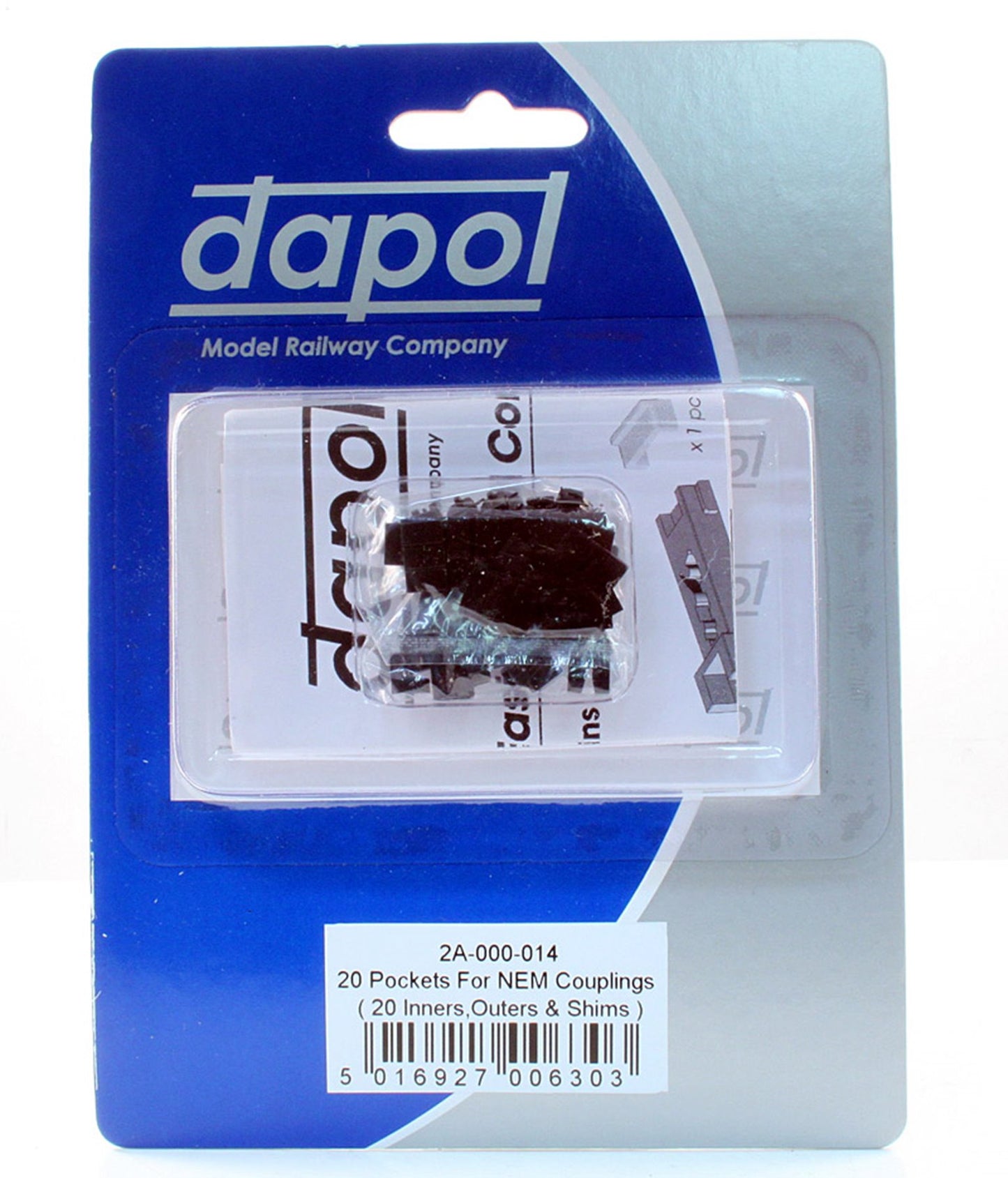 20 Pockets for NEM Couplings (20 Inners, Outers & Shims)