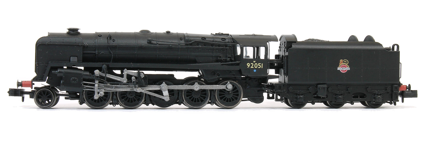 Pre-Owned 2S-013-007 Class 9F 92051 BR Unlined Black Early Crest Steam Locomotive