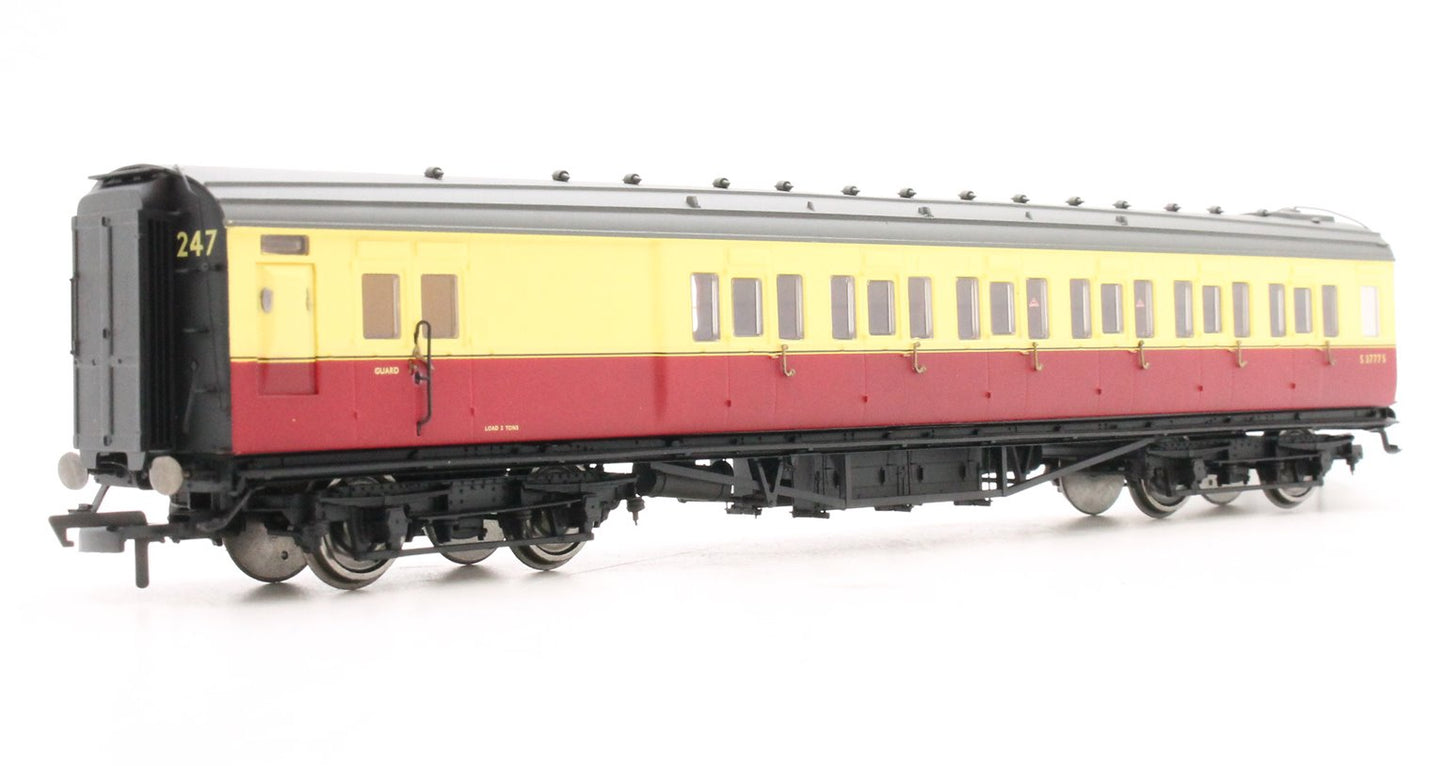 BR Maunsell Brake Third Class 'S3777S', Crimson & Cream