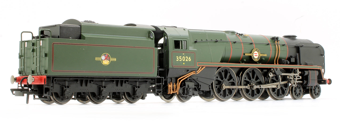 Pre-Owned BR 4-6-2 Merchant Navy Class 'Lamport And Holt Line' 35026 Steam Locomotive