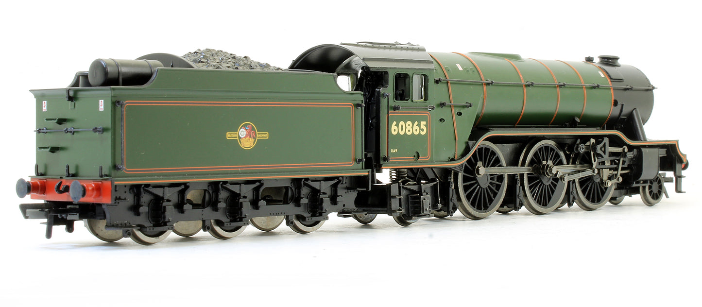 Pre-Owned 31-563 V2 BR Lined Green 60865 Late Crest Stepped Tender Steam Locomotive