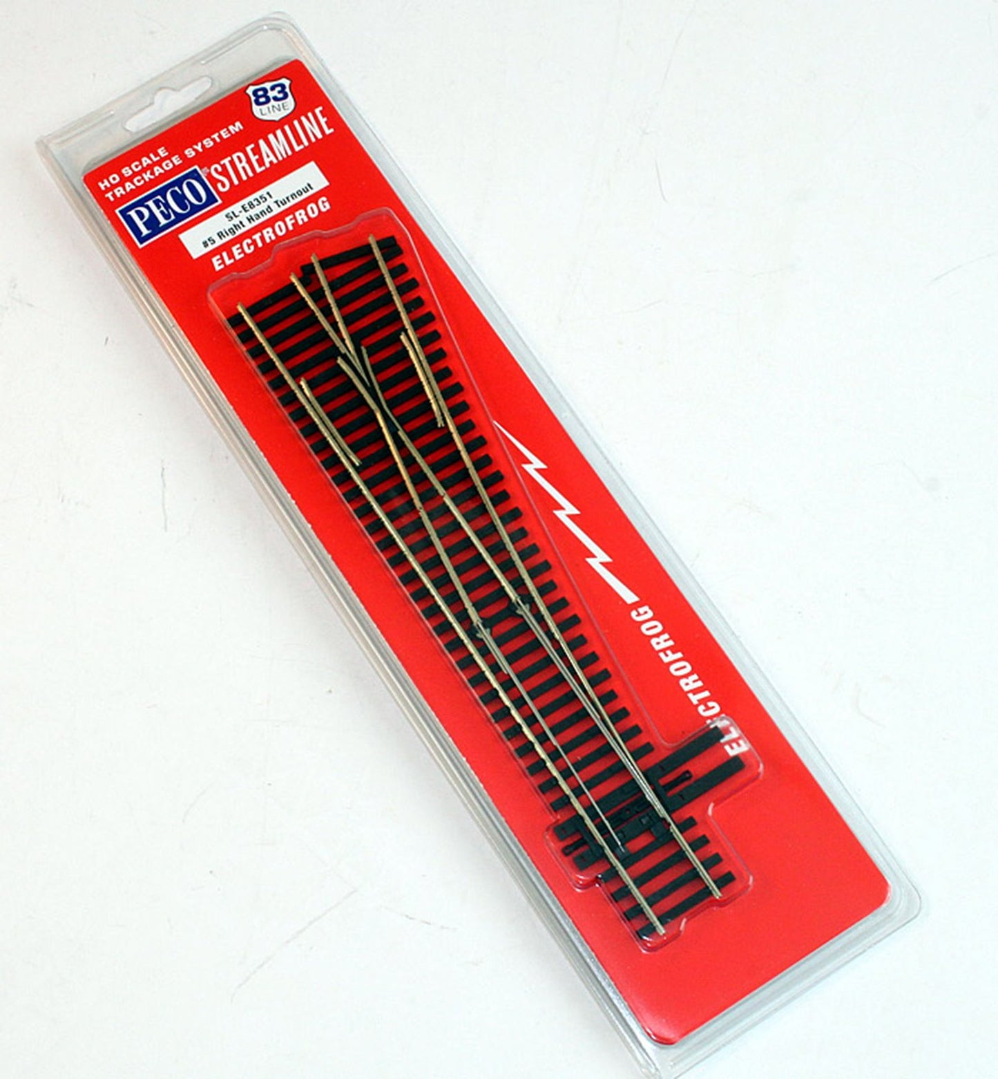 SLE8351 - Code 83 - HO Streamline 83' Line No.5 Right Hand Turnout (Electrofrog)