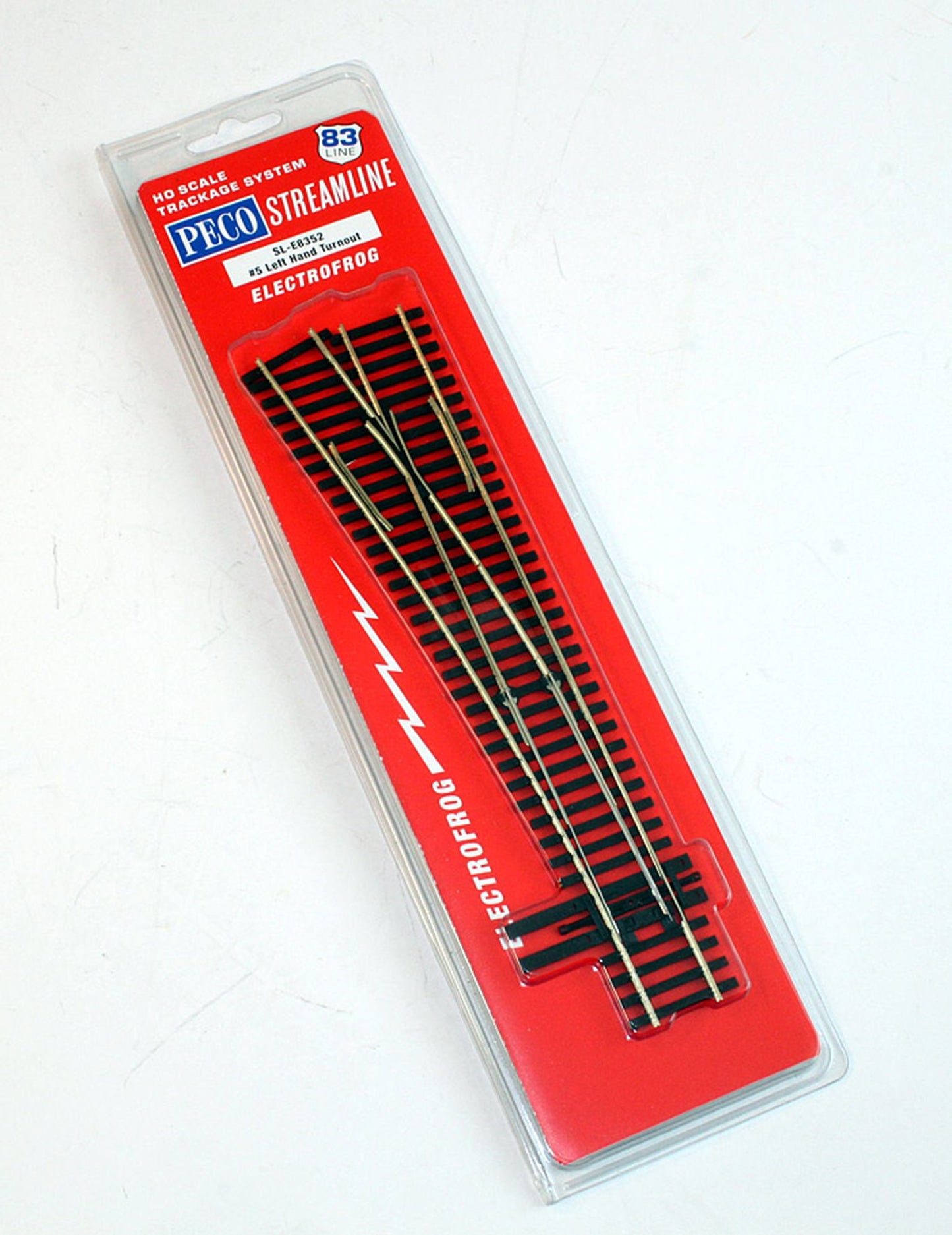 SLE8352 - Code 83 - HO Streamline 83' Line No.5 Left Hand Turnout (Electrofrog)