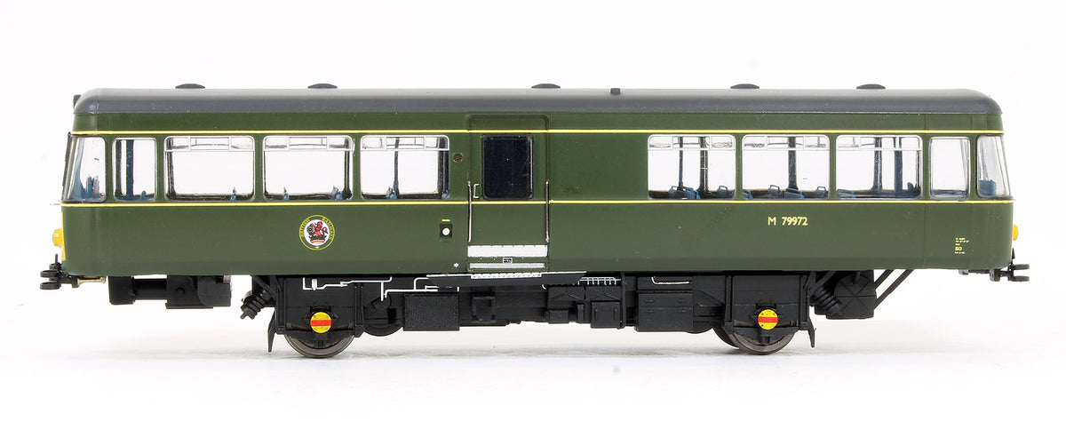 Pre-Owned Park Royal Railbus M79972 BR Green With Small Yellow Panels - DCC Fitted