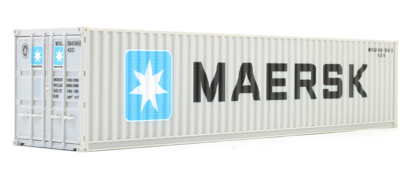 40 Ft Container Maersk Twin Pack MRKU & MSKU