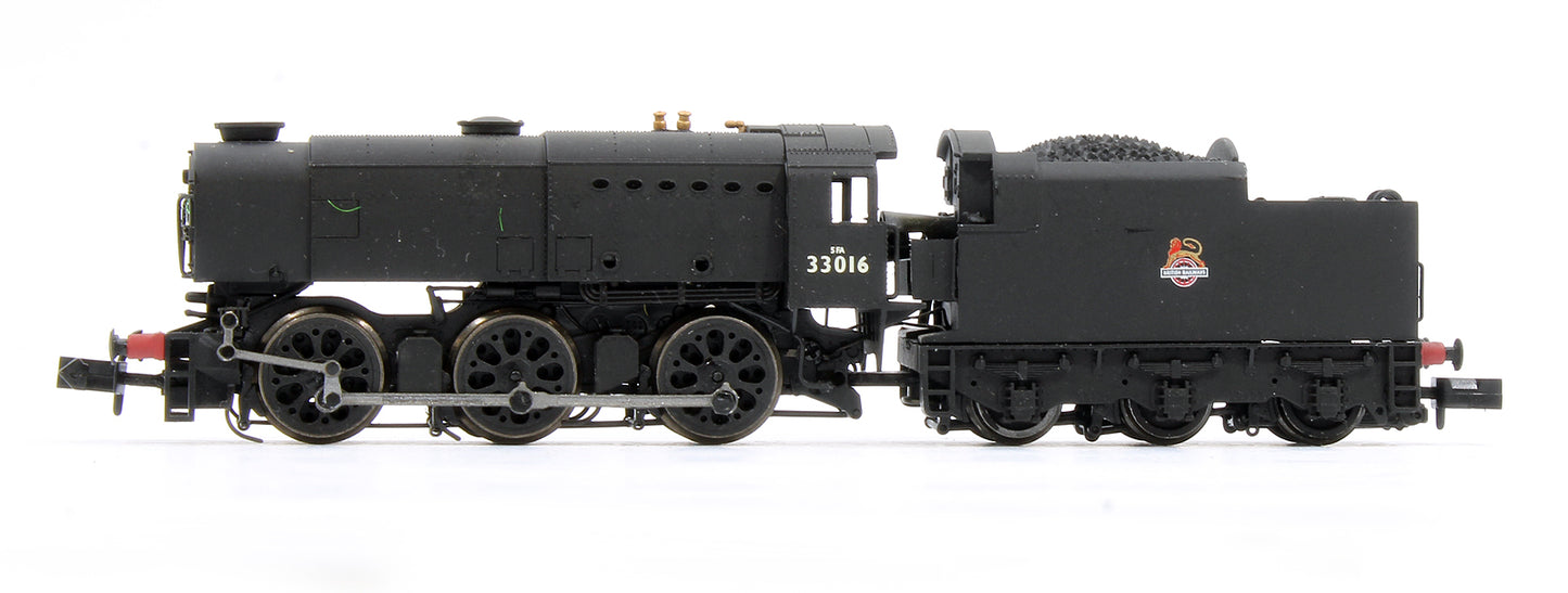 Pre-Owned BR Black Early Crest Q1 33016 Steam Locomotive