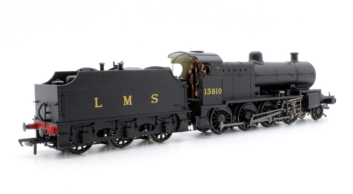 Pre-Owned 31-015 Class 7F LMS Plain Black 2-8-0 Steam Locomotive #13810