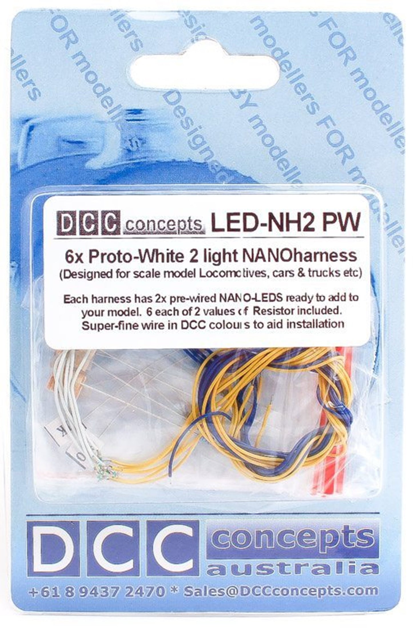 LED-NH2PW NANO Harness 6x 2 (2-Light) Prototype White