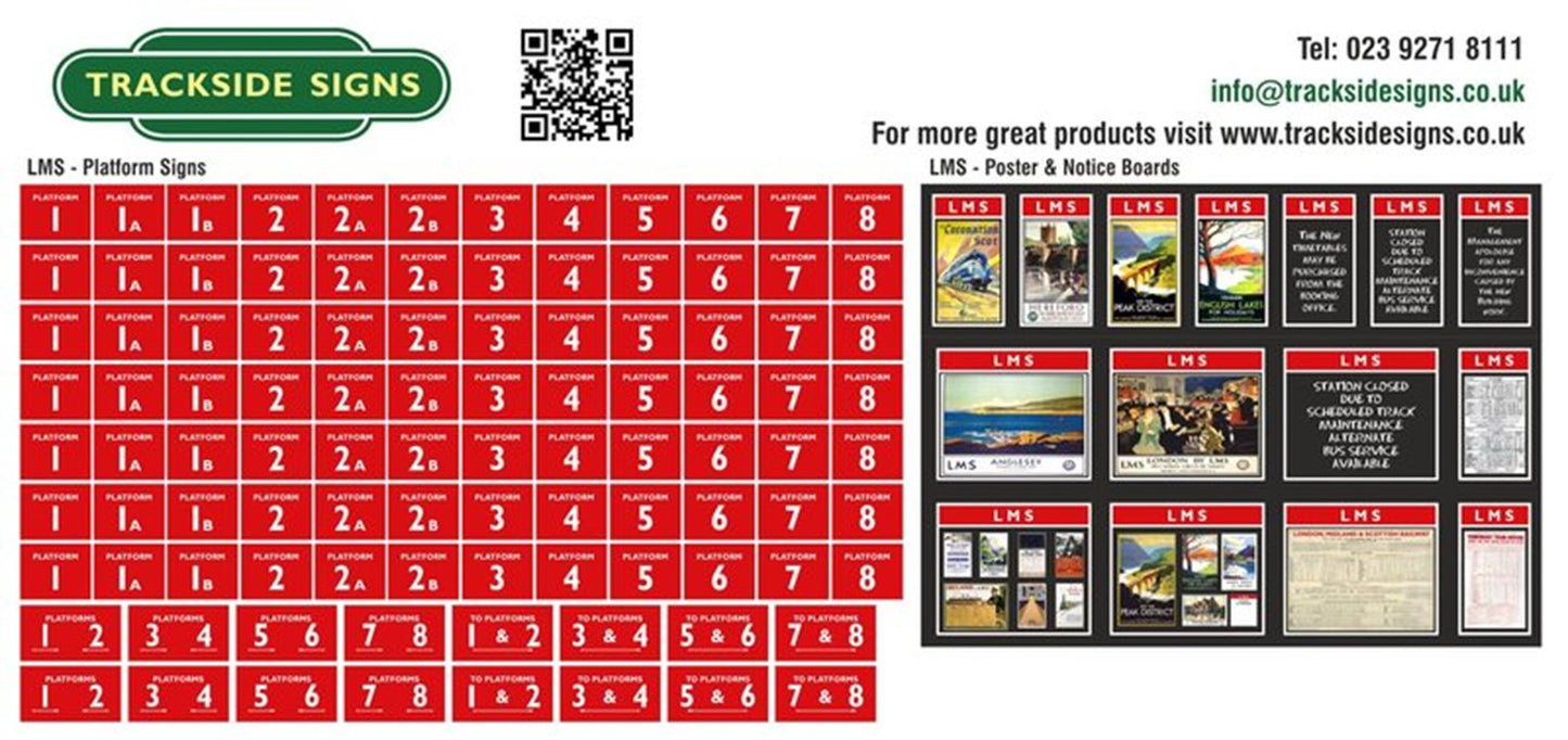 LMS Platform Signs + Poster&Notice Boards