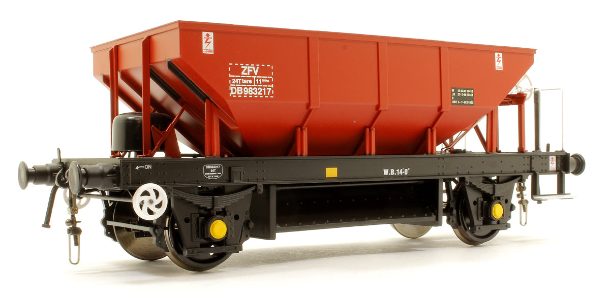 Heljan 4383 BR ‘Dogfish’ Ballast Hopper BR Gulf Red ZFV DB983217
