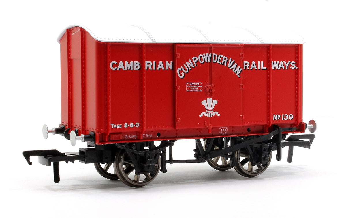 GWR ‘Iron Mink’ Van No. 139, Cambrian Railways GPV red