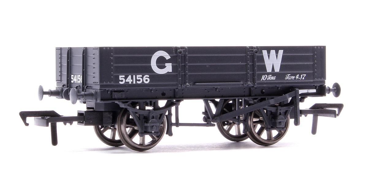 GWR Diagram O21 4 Plank Open No. 54156, GWR grey (large letters)