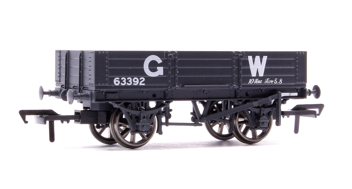 GWR Diagram O21 4 Plank Open No. 63392, GWR grey (large letters)