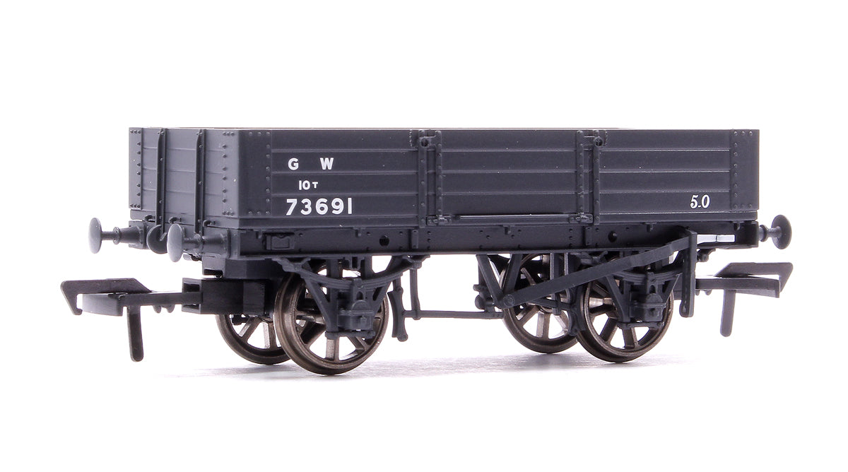 GWR Diagram O21 4 Plank Open No. 73691, GWR grey (small letters)