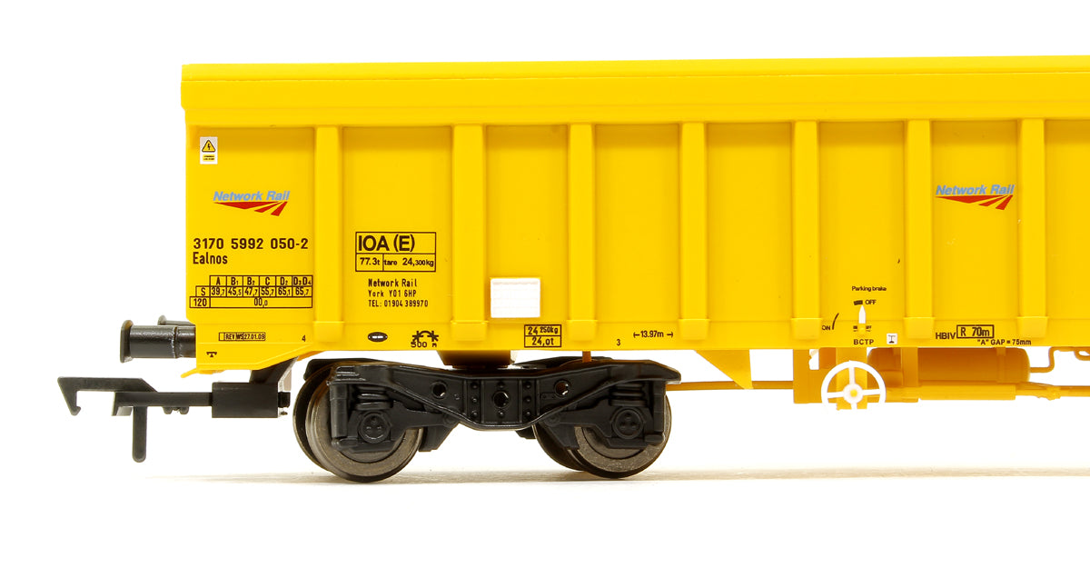 Pre-Owned IOA Ballast Wagon Network Rail Yellow 3170 5992 050-2