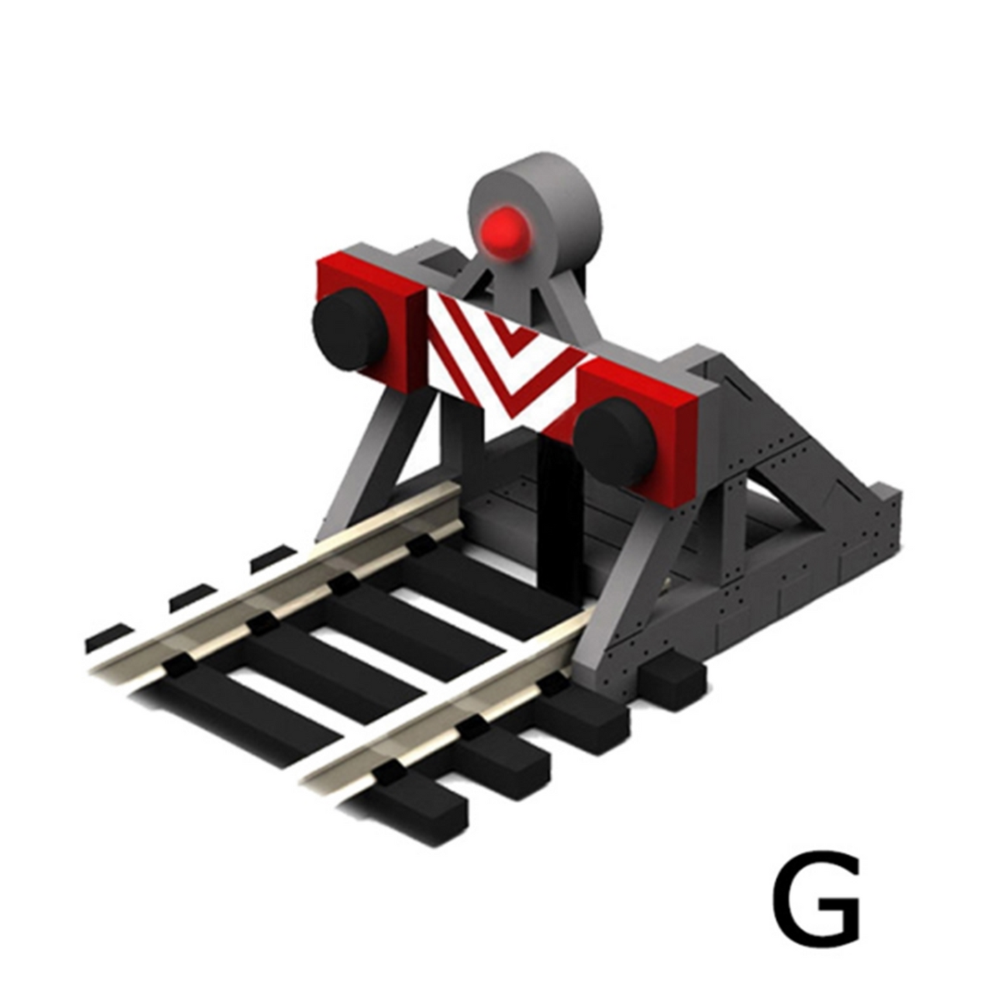 G Scale Buffer Stop w/Light (2 pcs)