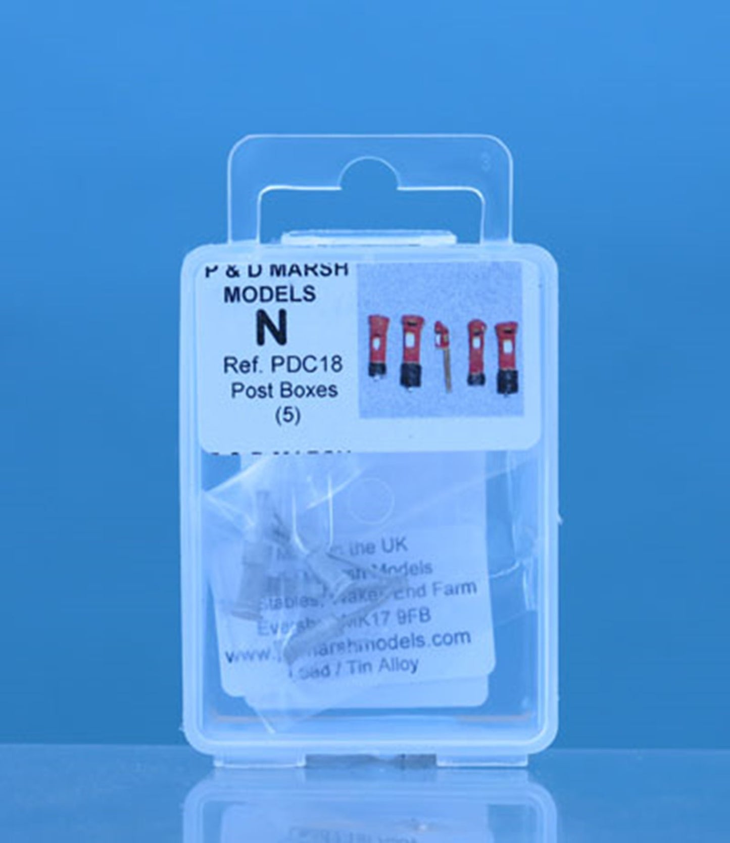 N Gauge Post Boxes - UNPAINTED