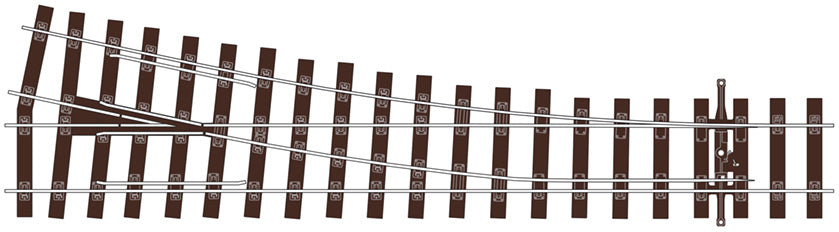 Code 75 - Unifrog Streamline Bullhead Medium Right Hand Turnout