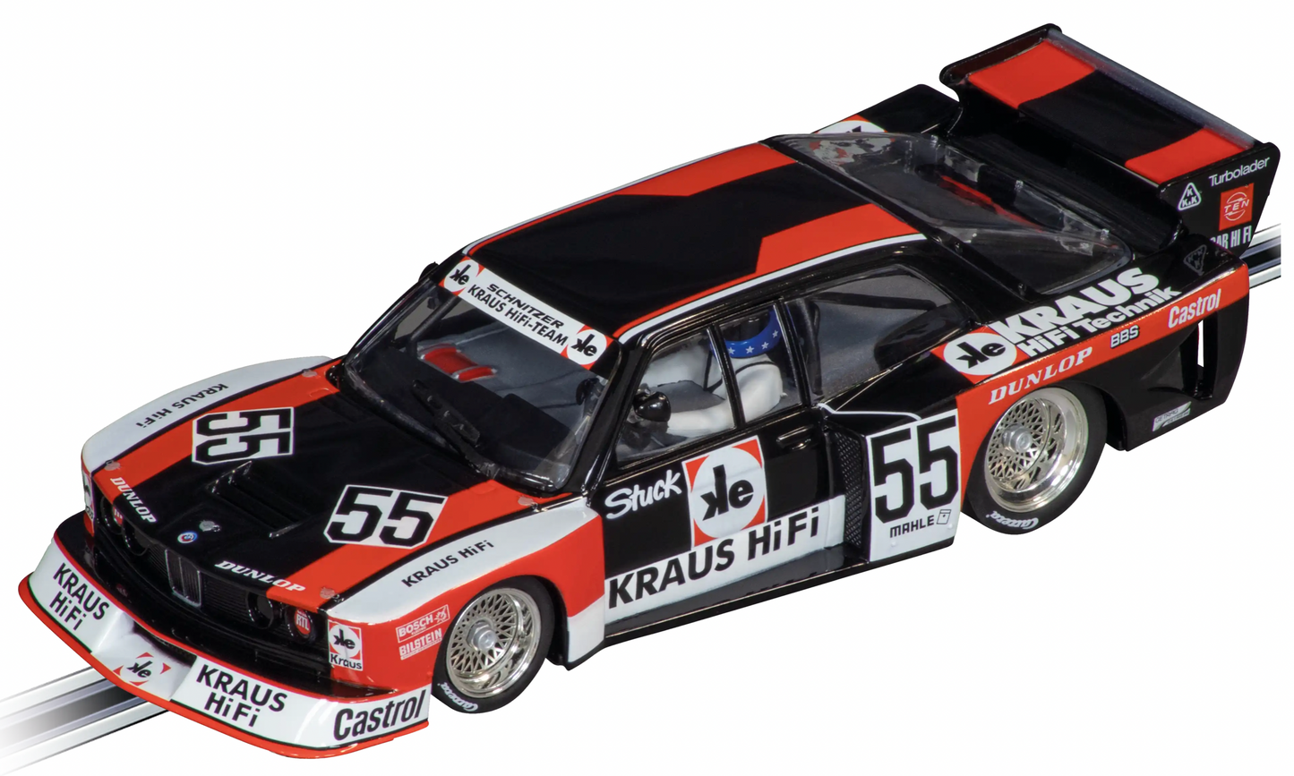 Carrera EVOLUTION BMW 320 Turbo Flachbau Team Schnitzer, No.55 DRM 1980 1:32 Slot Car