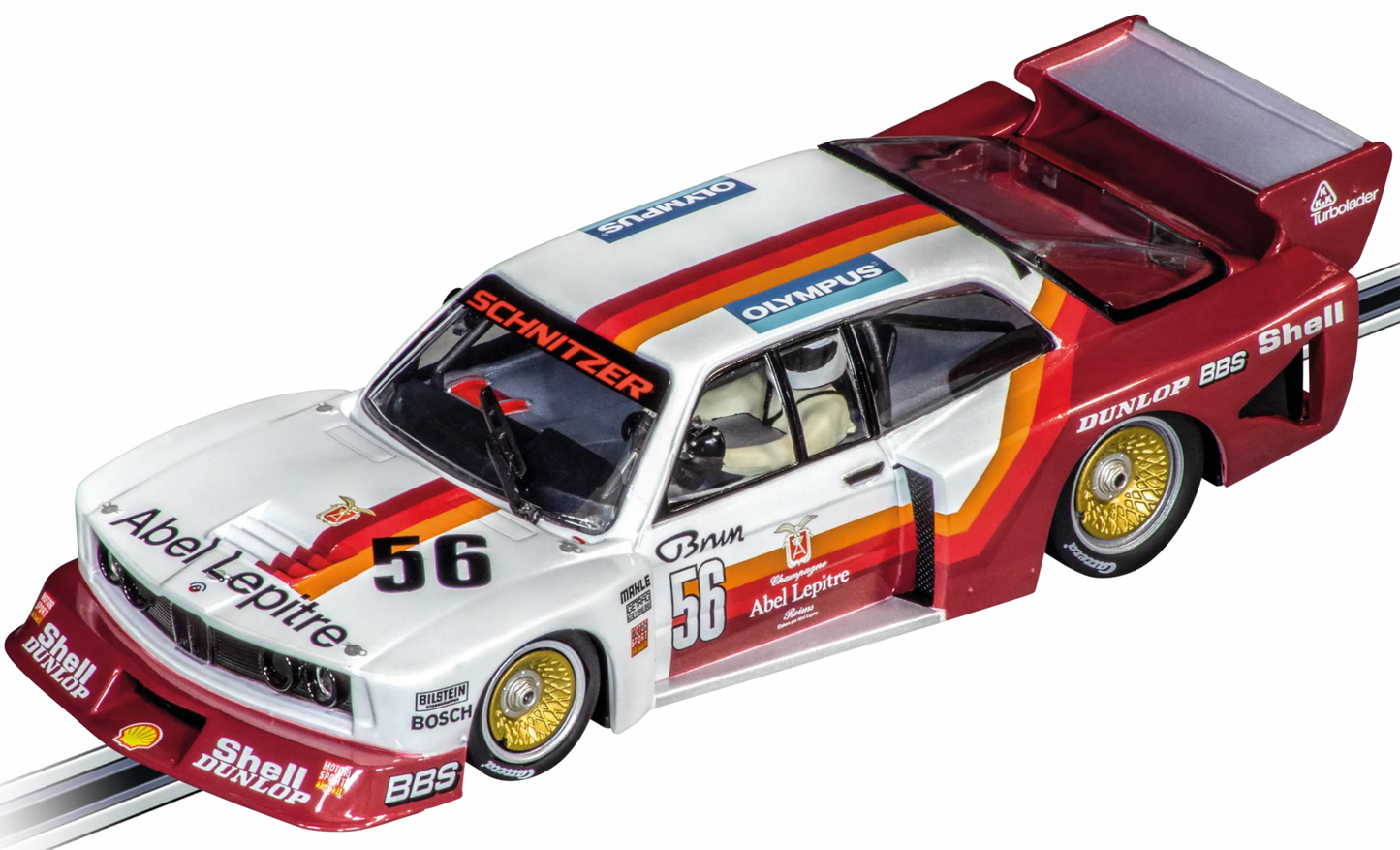 Carrera EVOLUTION BMW 320 Turbo Flachbau "Team Schnitzer, No.56" DRM 1980 1:32 Slot Car
