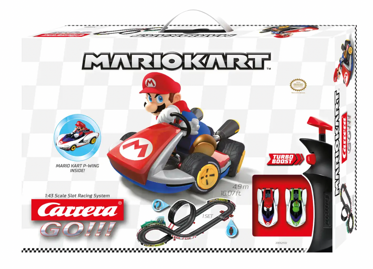 Carrera GO Mario Kart P-Wing Yoshi 1/43 Slot Car - BRS Hobbies