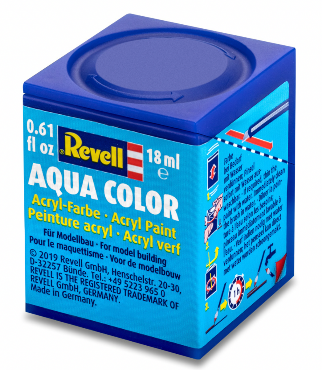 Aqua Color, Blue, Gloss, 18ml, RAL 5005 // Aqua Colours // Revell