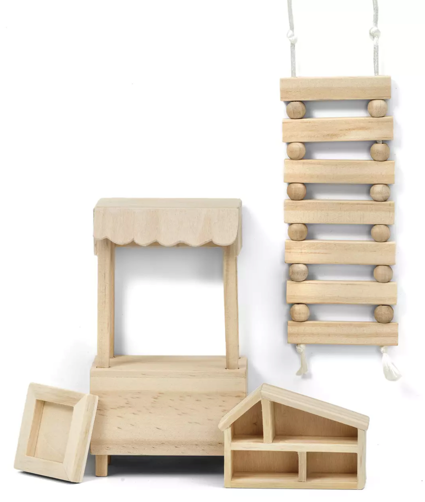 Lundby Doll's House Accessories Play Set (Natural Wood)