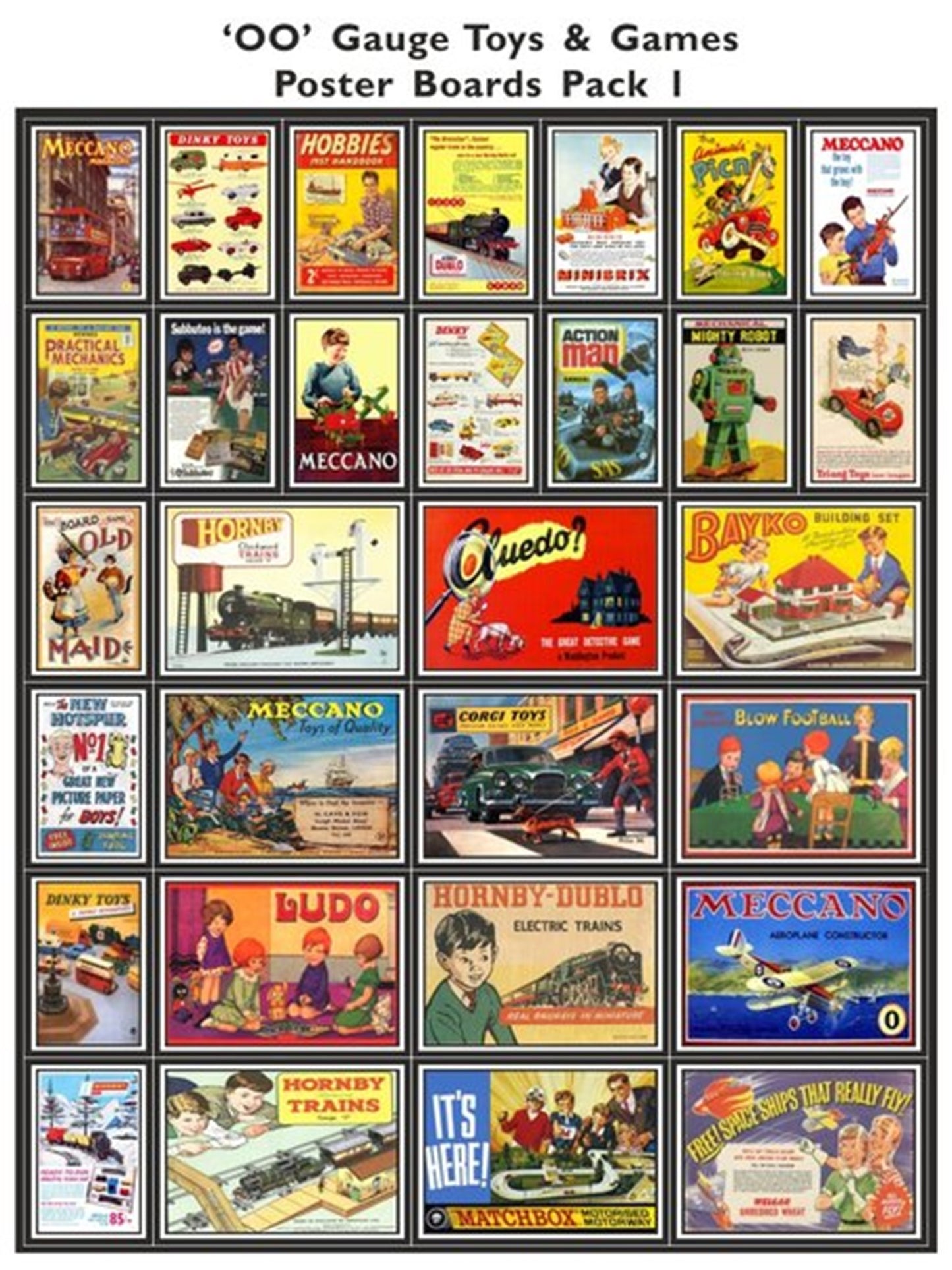 Toys & Games Poster Boards Pack 1