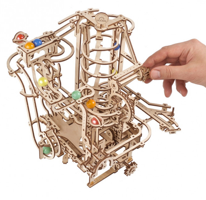 MARBLE RUN SPIRAL HOIST Mechanical Model Kit Rails of Sheffield