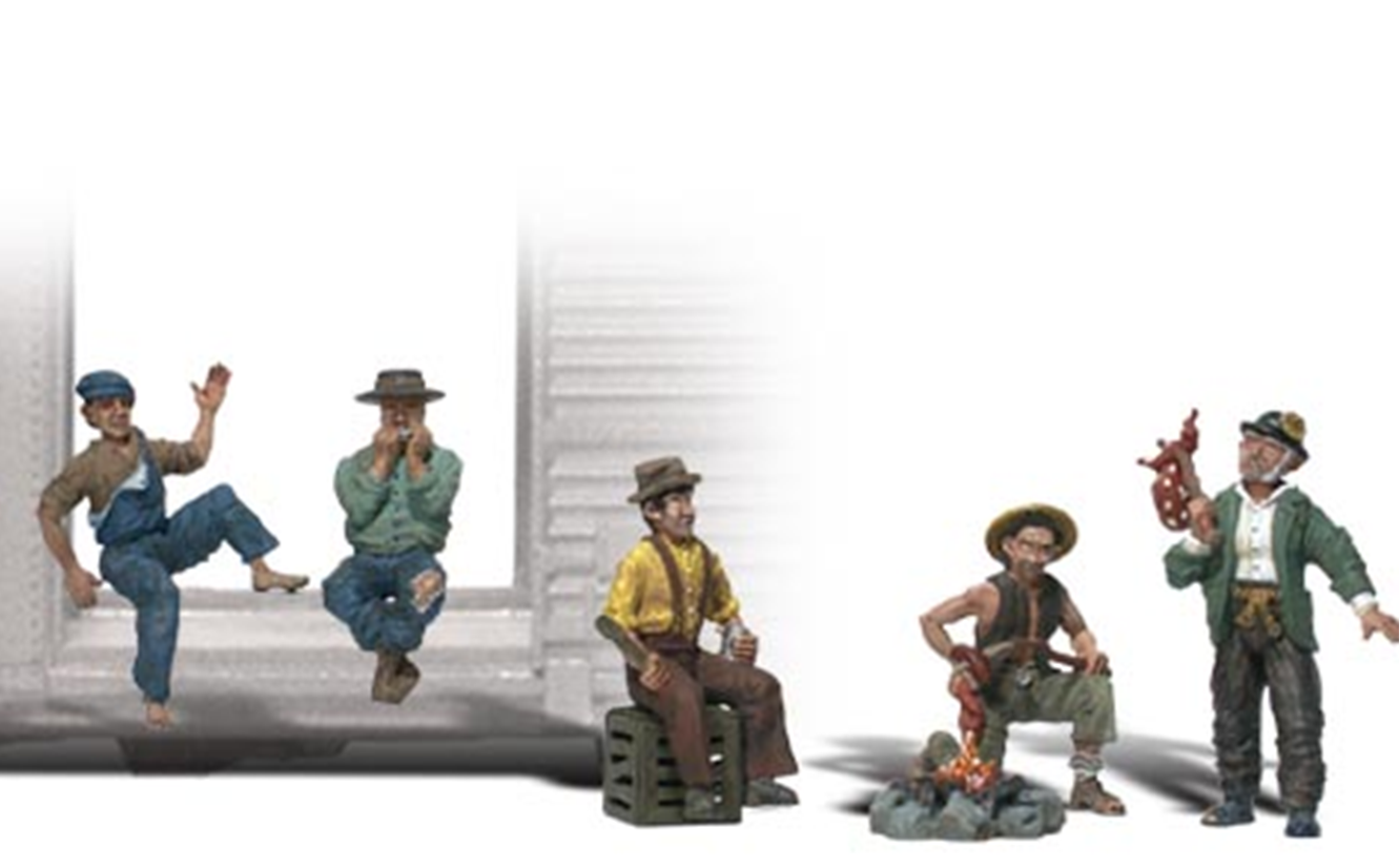 Scenic Accents - Hobos - HO Scale