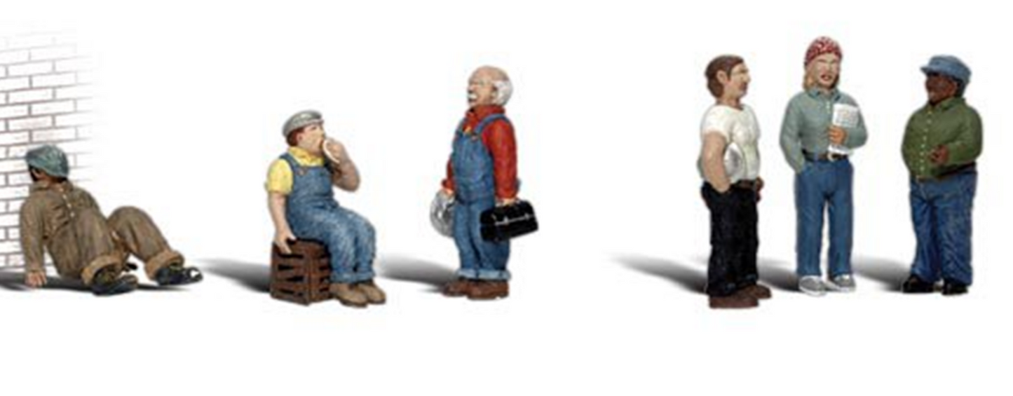 Scenic Accents - Factory Workers - HO Scale