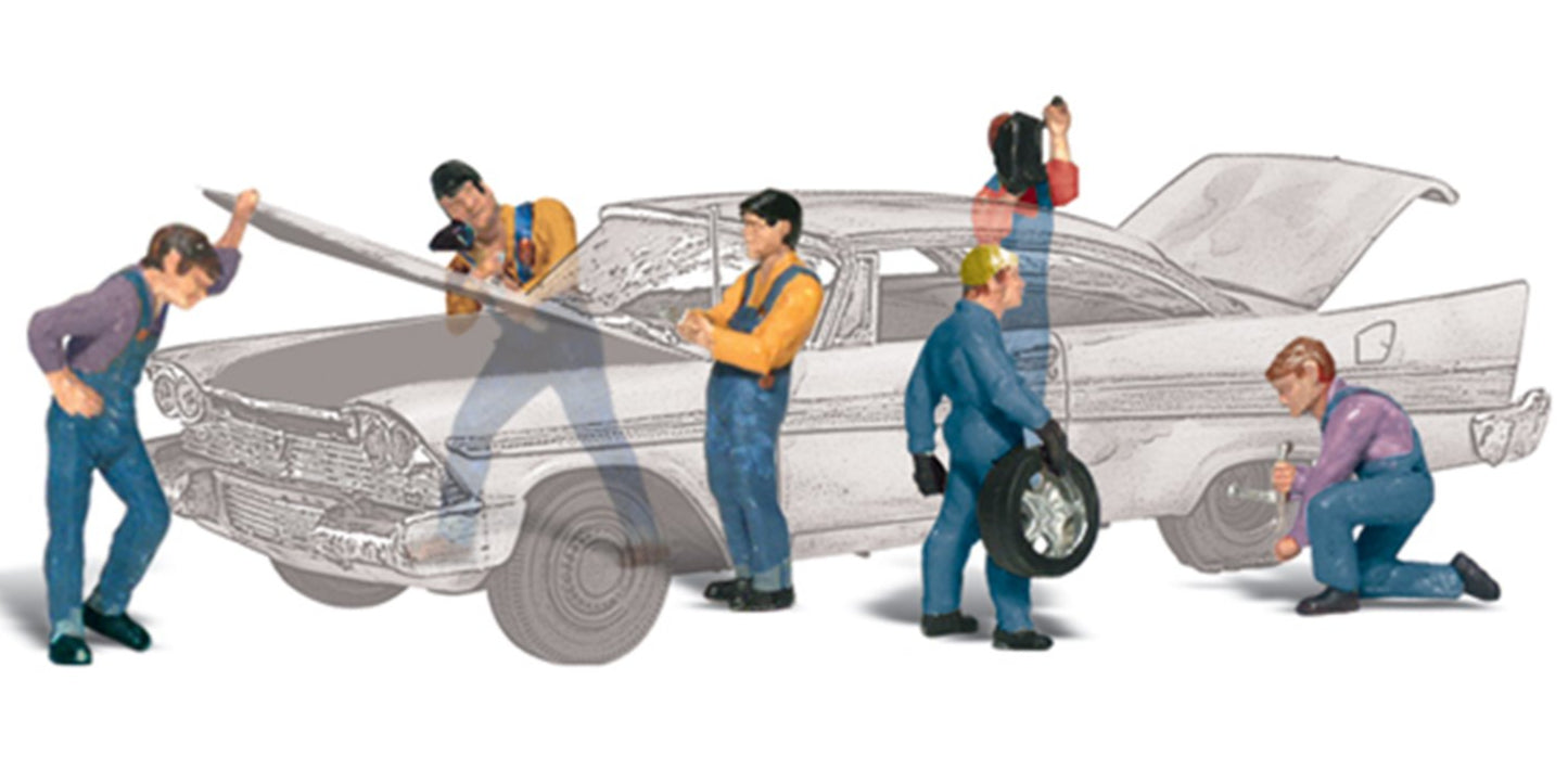 Scenic Accents - Auto Mechanics - HO Scale