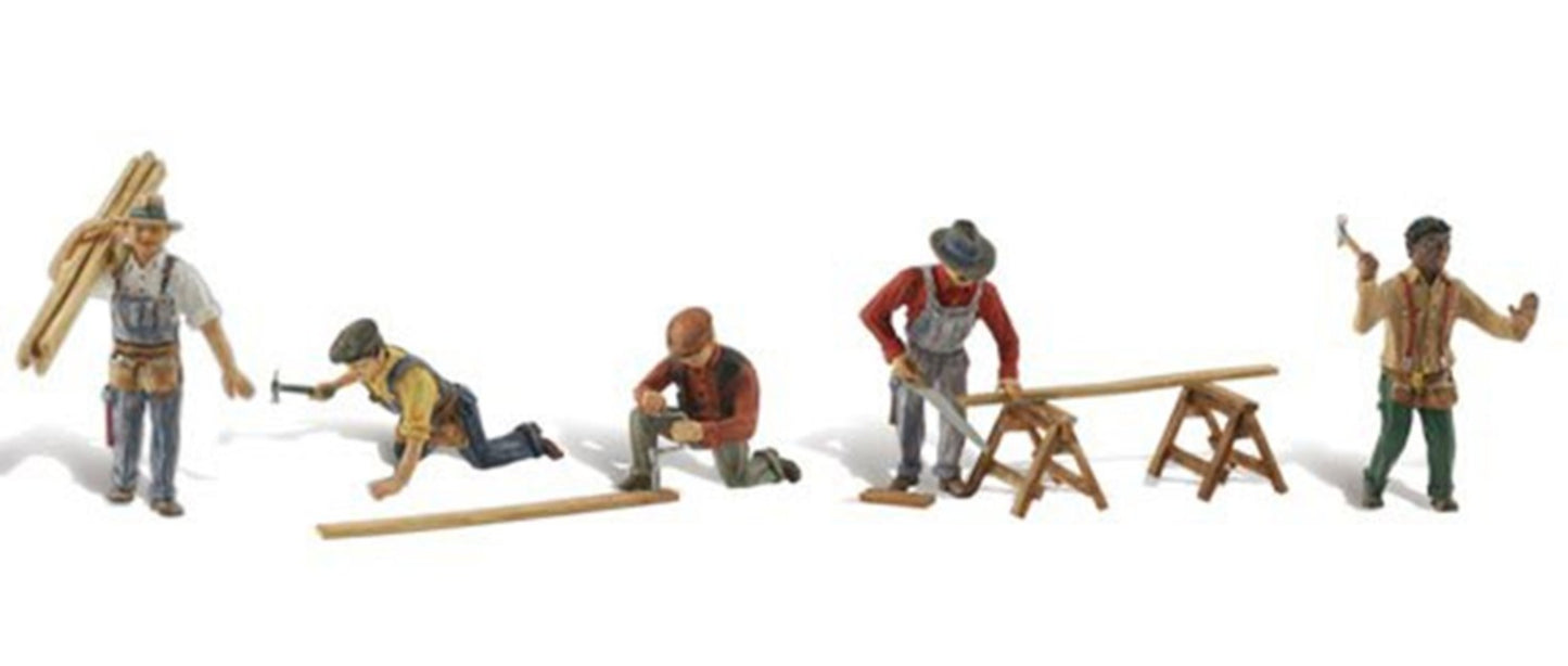 Scenic Accents - Carpenter Crew - HO Scale