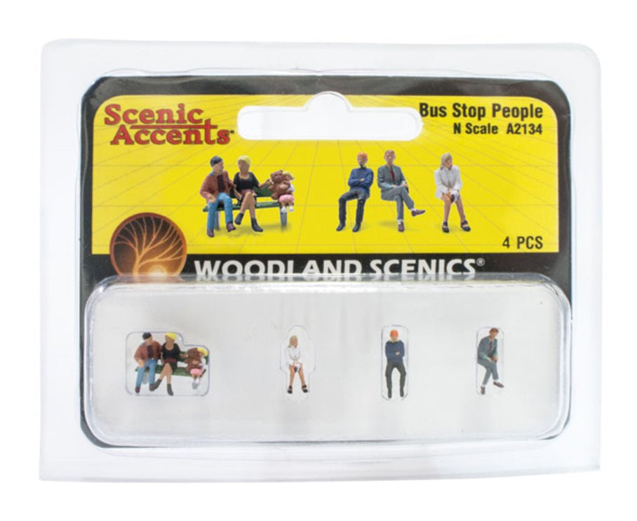 A2134 Scenic Accents - Bus Stop People - N Scale
