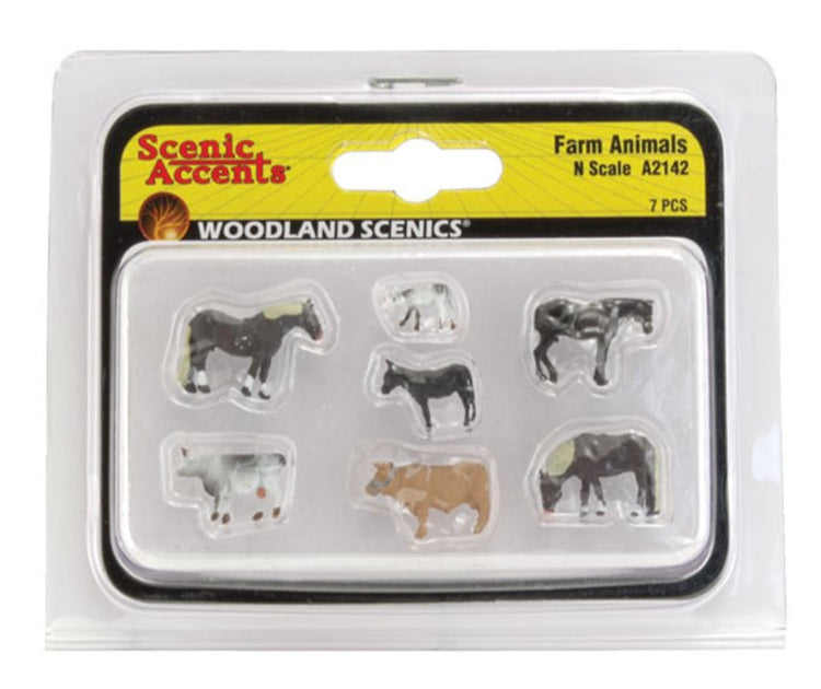 A2142 Scenic Accents - Farm Animals - N Scale