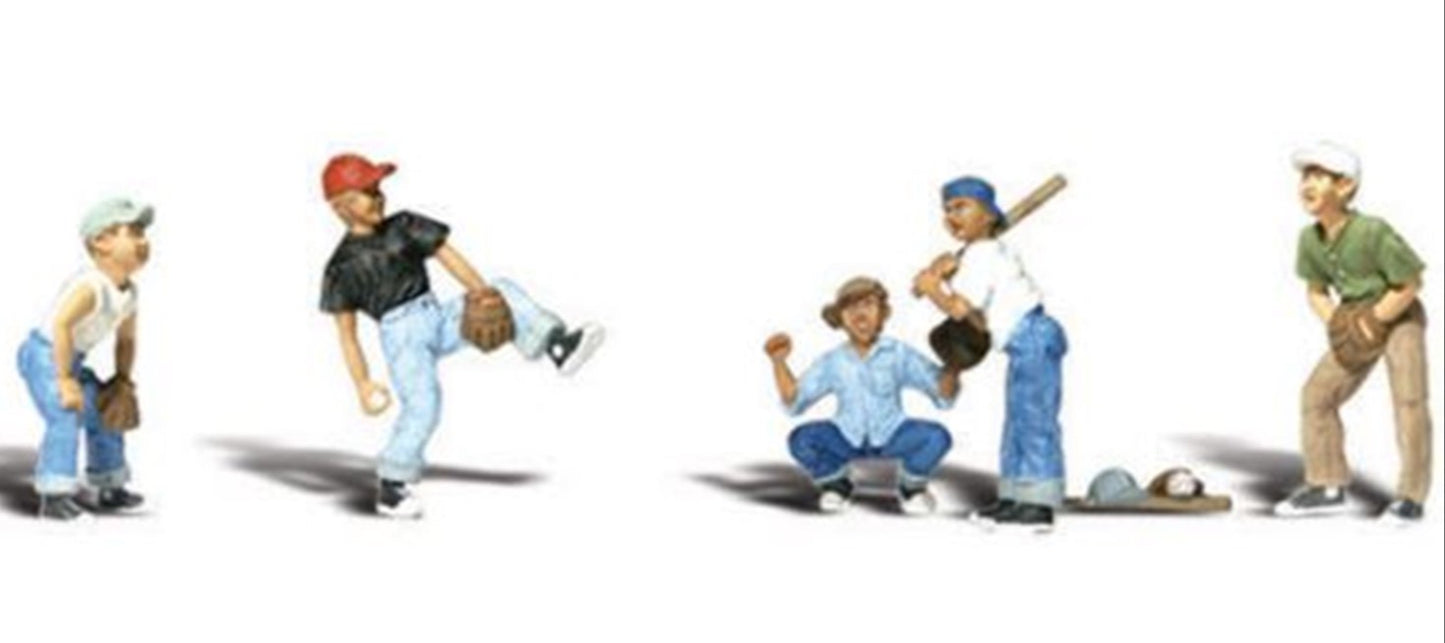 Woodland Scenics WA2145 N Gauge Figures - Baseball Players I