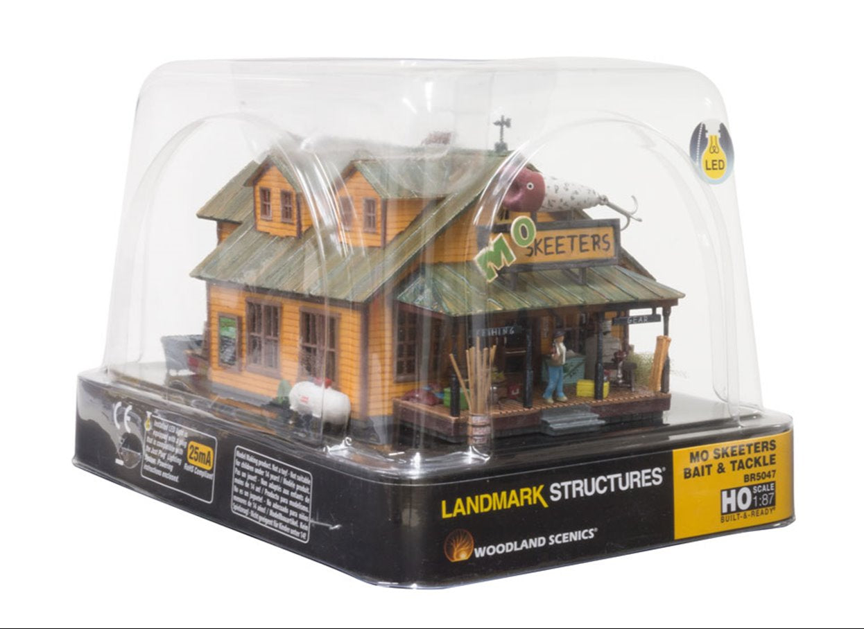 BR5047 Woodland Scenics - HO Scale Buildings - Mo Skeeters Bait & Tackle