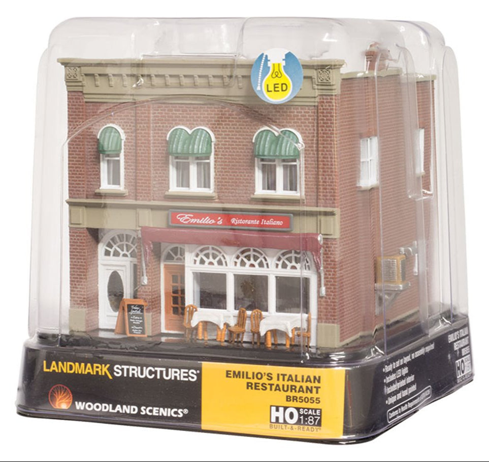 BR5055 Woodland Scenics - HO Scale Buildings - Emilio's Italian Restaurant