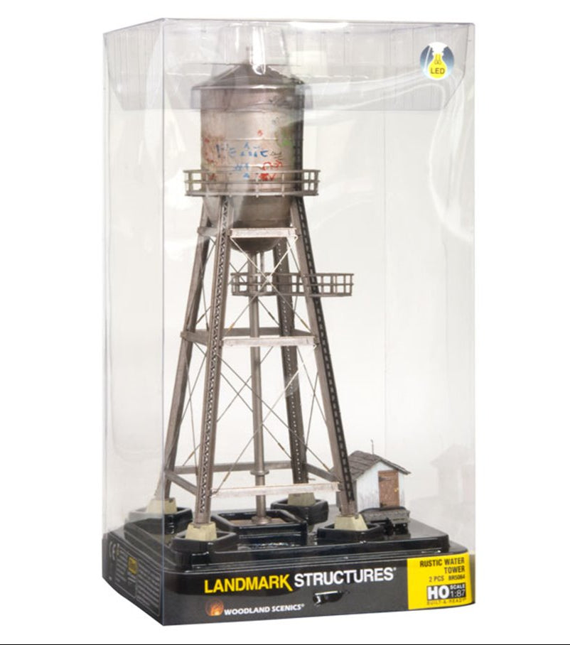 BR5064 Woodland Scenics - HO Scale Buildings - Rustic Water Tower