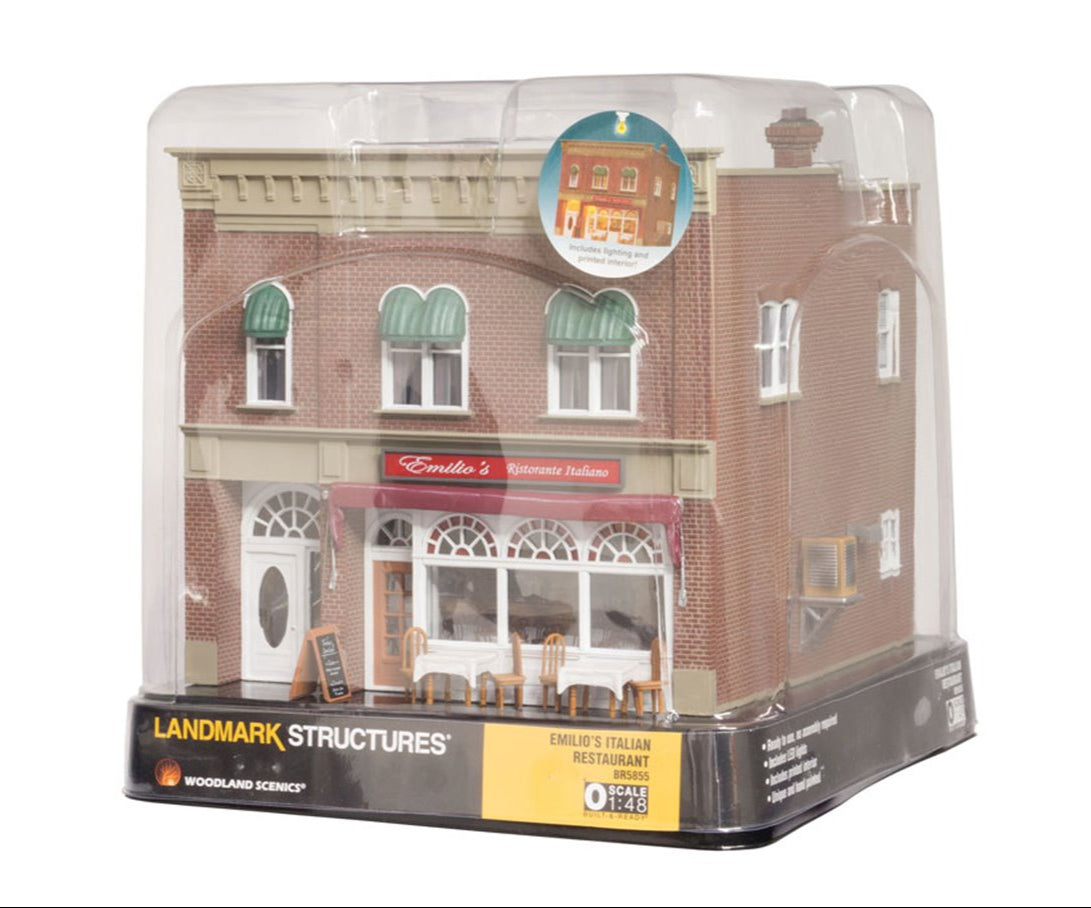 BR5855 Woodland Scenics - O Gauge Buildings - Emilio's Italian Restaurant
