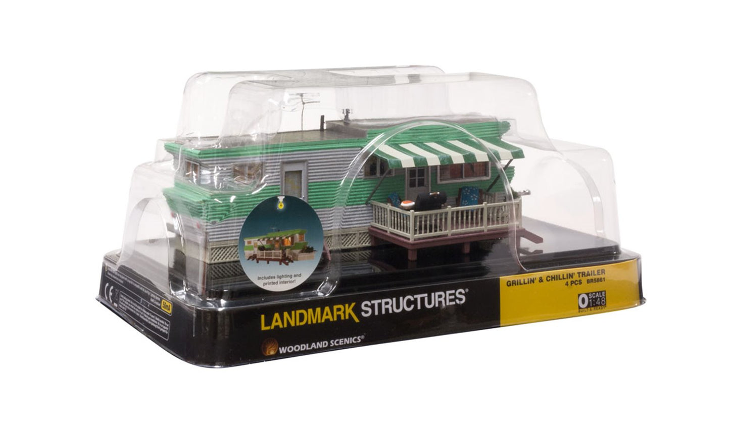 BR5861 WOODLAND SCENICS - O GAUGE BUILDINGS - Grillin' & Chillin'