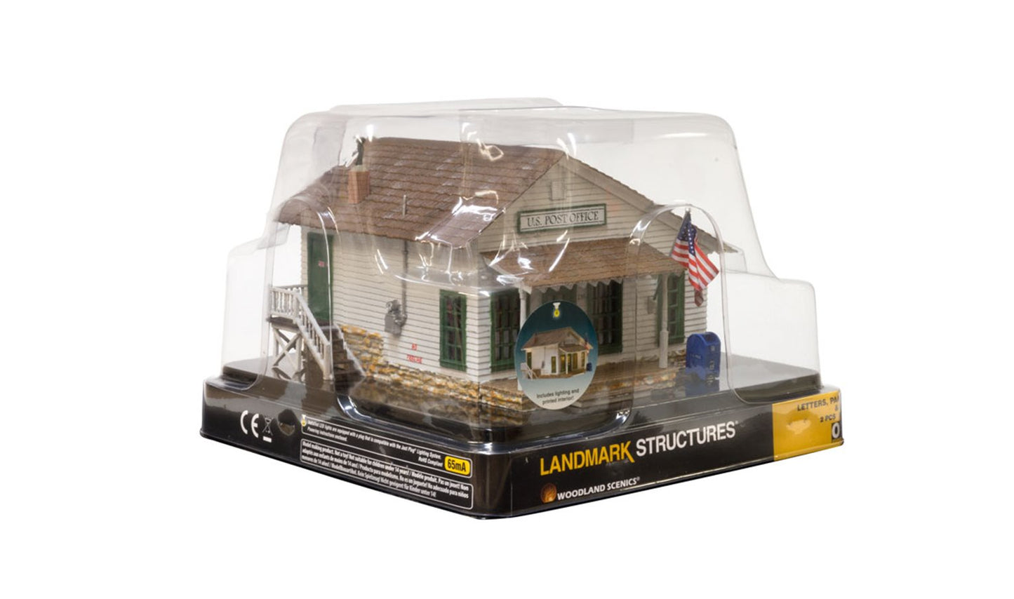 BR5864 WOODLAND SCENICS - O GAUGE BUILDINGS - Post Office