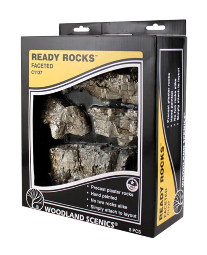 C1137 Faceted Ready Rocks - 8 Pieces
