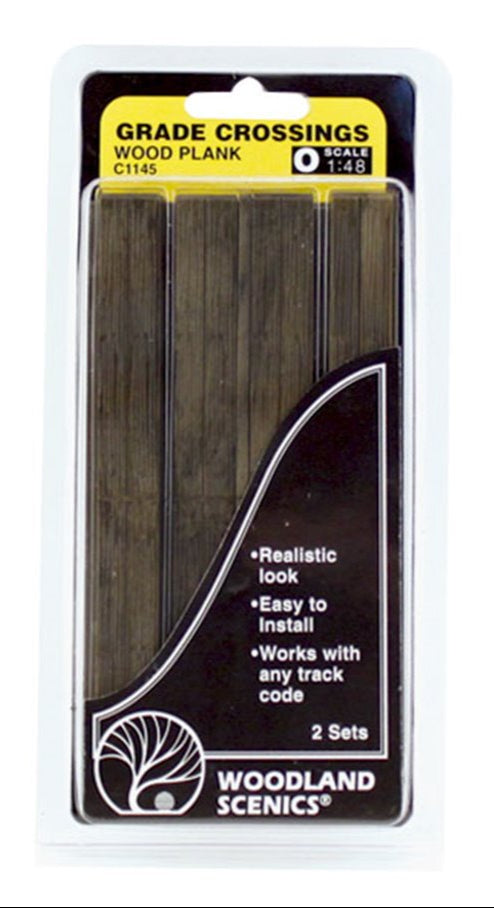 C1145 O gauge Wood Plank Grade Crossing