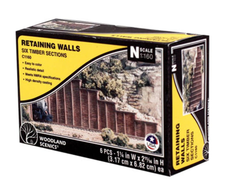 C1160 6 x Timber Retaining Walls