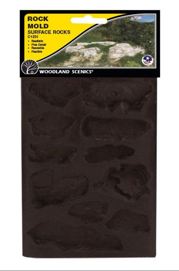 Rock Mould - Surface Rocks (5 x 7 inches)