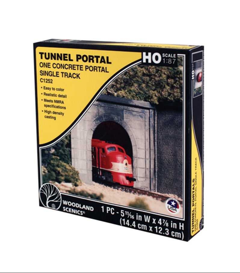 C1252 1 x Single Track Concrete Tunnel Portal